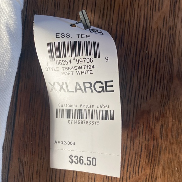 White Alfani shirt with satin collar - Picture 3 of 7